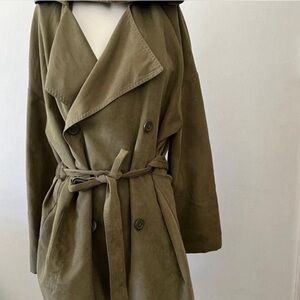 BB Dakota green trenchcoat